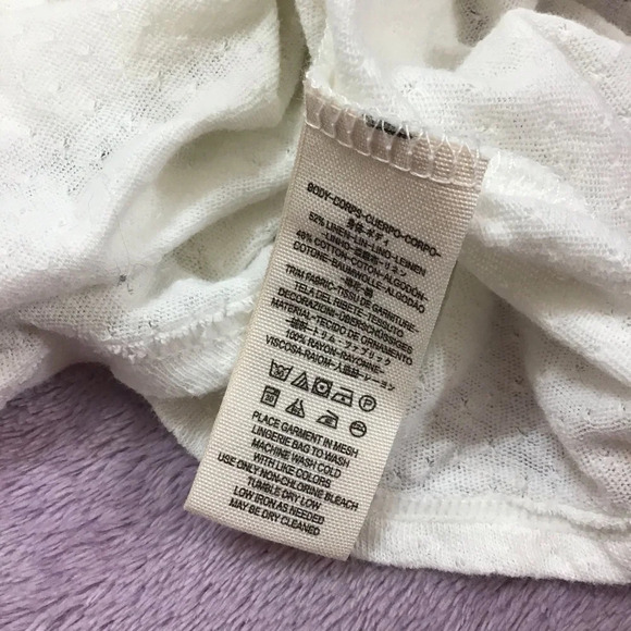 FREE PEOPLE White Tiny Bells Tank Top Size Small - Picture 4 of 6